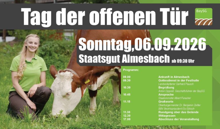 175 Jahre Staatsgut Almesbach – Ein Blick hinter die Stalltüren