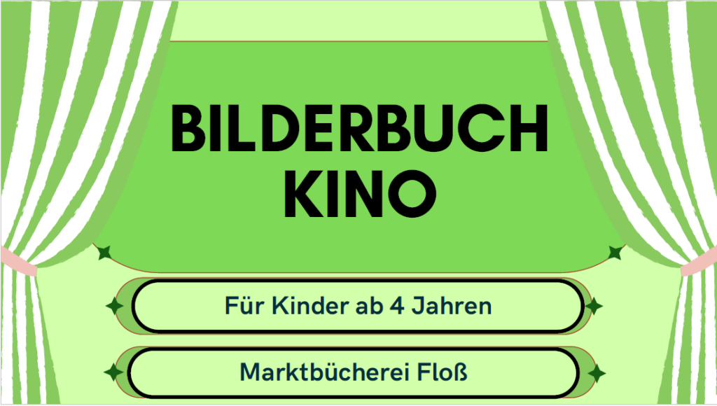 Bilderbuchkino für Kinder ab 4 Jahren