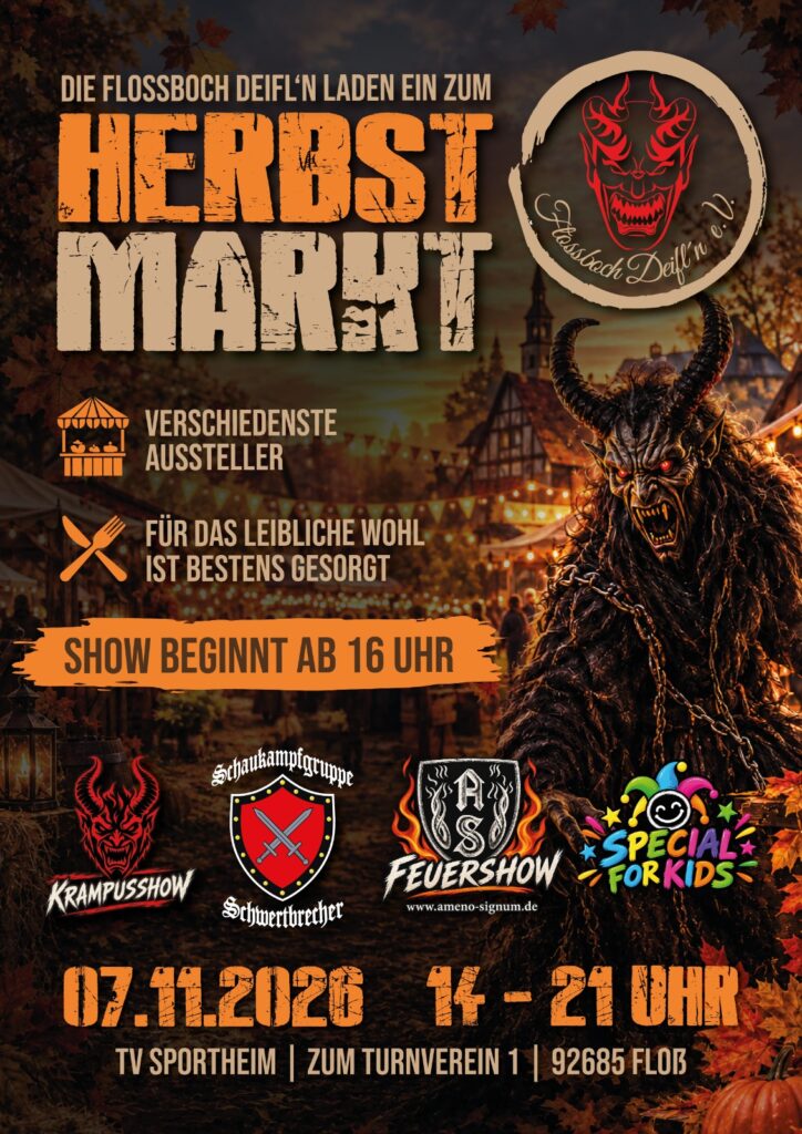 Herbstmarkt des Flossboch Deifl’n e.V.