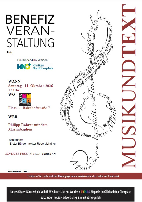 Benefizkonzert Musik & Text