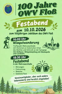 100 Jahre OWV Floß – Festabend